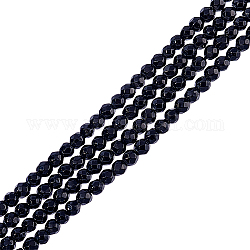 Nbeads 2 Strands Natural Black Onyx Beads Strands, Dyed, Faceted, Round, 3mm, Hole: 1mm, about 120~130pcs/strand, 15.70''(39.88cm)