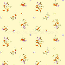 Fonds d'écran miniatures, pour la décoration de la chambre de la maison de poupée, rectangle, motif de fleur, 297x210mm