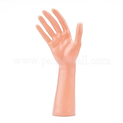 Kunststoff-Mannequin weibliche Handanzeige, Schmuck Armband Halskette Ring Handschuh Standhalter, dunkler Lachs, 5.5x10.5x25 cm