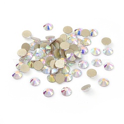 K9 Sparkly Opal Rhinestones, Flat Round Gems Nail Decoration, for DIY Jewelry Making Embelishments, Rose AB, 5mm, about 1440pc/bag
