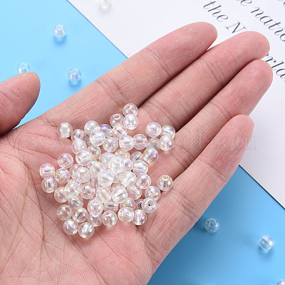 Прозрачные акриловые бусины MACR-S370-B6mm-205-1
