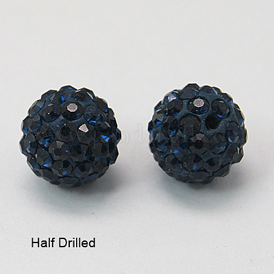 Бусины со стразами&nbsp;RB-H258-HD10mm-207-1