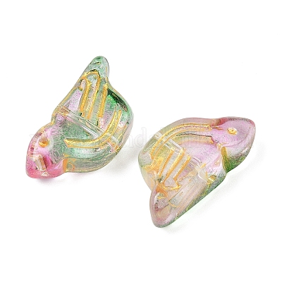 Гальванопокрытие и стеклянные бусины с золотым металлическим плетением EGLA-T029-03C-1