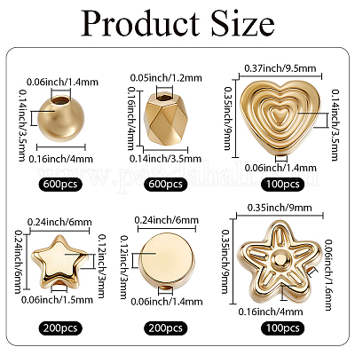 1800шт 6 стиля пластиковые бусины ccb&nbsp;CCB-PA0001-14G-1