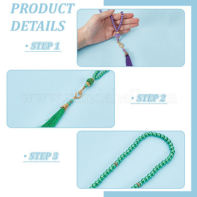 12 шт. 12-х цветные круглые стеклянные бусины с имитацией жемчуга AJEW-NB0007-13-1