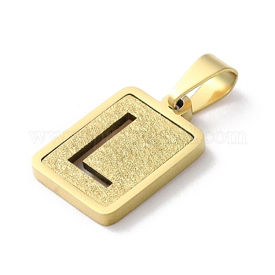 Подвески-алфавиты из нержавеющей стали 304 STAS-S152-01G-L-1