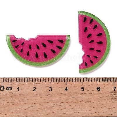 Непрозрачные печатные акриловые подвески OACR-I020-02B-1