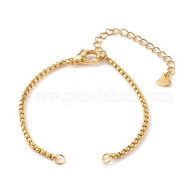 Изготовление браслета-цепочки из нержавеющей стали 304 AJEW-JB00992-1