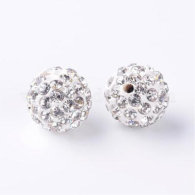 Бусины со стразами&nbsp;RB-H284-10MM-001-1