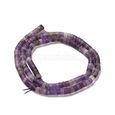 Natürlichen Amethyst Perlen Stränge&nbsp;G-P575-B38-4x2mm-1