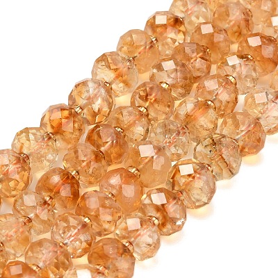 Природный цитрин бисер нитей G-L634-E02-01-1