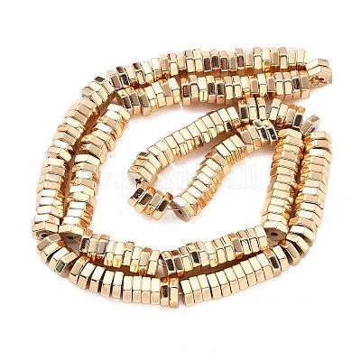 Гальванические нити из синтетических немагнитных гематитовых бусин G-M095-G01-03KCG-1