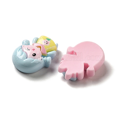 Непрозрачные кабошоны из мультяшной смолы для декодирования RESI-G091-07-1