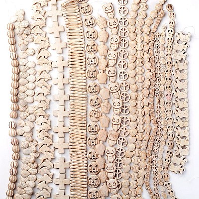 Синтетические бирюзовые бусины TURQ-F014-05-1