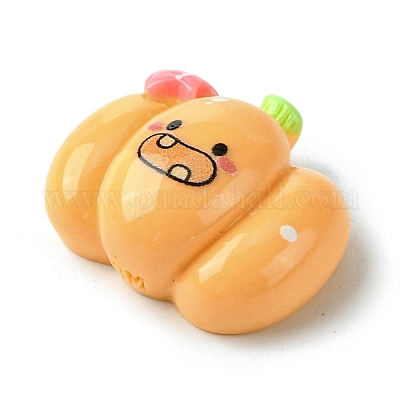 Кабошоны из непрозрачной смолы на тему Хэллоуина CRES-Q219-03D-1