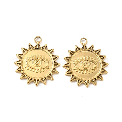 Ионное покрытие (ip) 304 нержавеющая сталь подвеска со стразами STAS-B032-35G-1