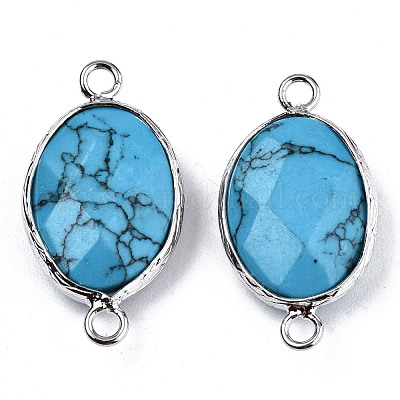 Синтетические бирюзовые звенья / разъемы G-T131-102-08-1