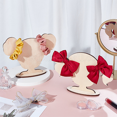 2 сумка 2 стиля милые деревянные держатели для волос в форме девушки ODIS-GA0001-74-1