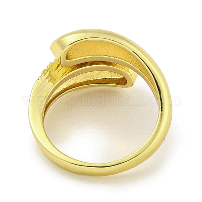 Латунное покрытие стойки с микро-паве и кубическим цирконием RJEW-I104-06G-1