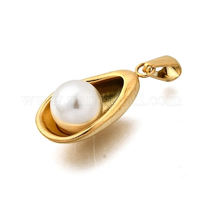 Подвески из пластикового жемчуга STAS-Q360-06C-G-1