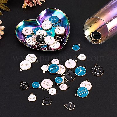 Подвески из эмали и сплава ENAM-SZ0001-14LG-RS-1