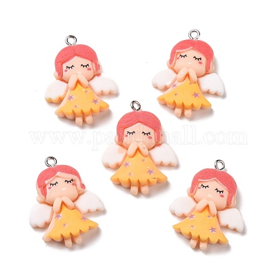 Подвески из непрозрачной смолы RESI-G032-H05-1