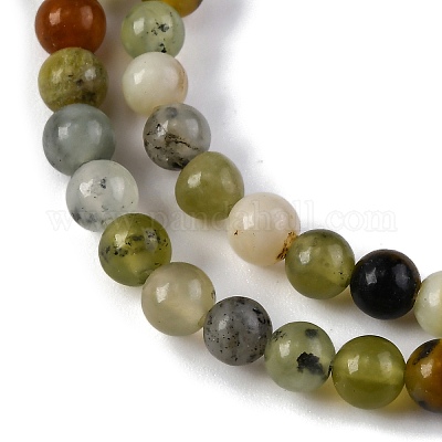 Новых природных нефрита нитей бисера G-F591-16-5MM-1