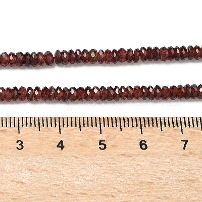 Гранат природный бисер нитей&nbsp;G-K376-E01-01-1