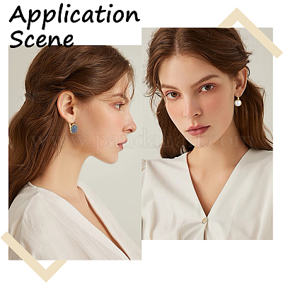 Фурнитура для сережек-колец из нержавеющей стали 304 STAS-BBC0003-59G-1