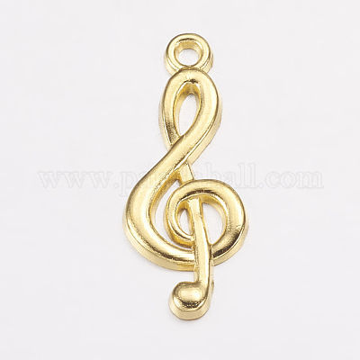 Подвески со скрипичным ключом из тибетского сплава X-TIBEP-R315-G-LF-1