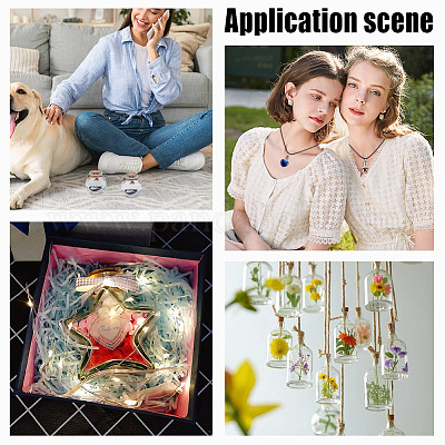 Пустые бутылки из прозрачного стекла AJEW-NB00009-1