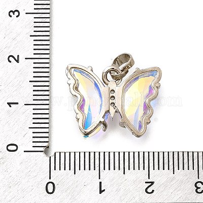 Латунные микро проложить кубического циркония подвески ZIRC-P079-B02-15-P-1