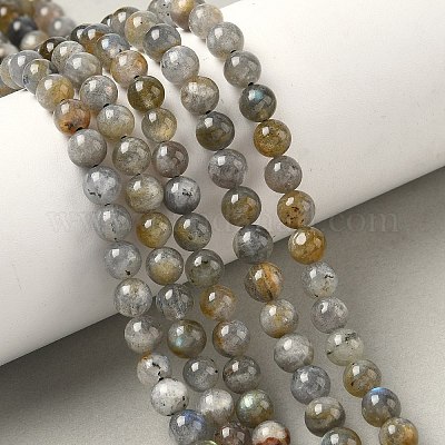 Природные лабрадорита бисер нитей&nbsp;G-U017-6mm-01-A-1