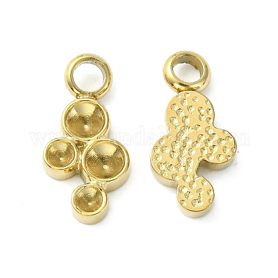 Подвеска из нержавеющей стали 304 со стразами STAS-L269-059G-1