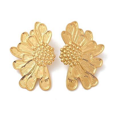 Серьги-гвоздики из нержавеющей стали 304 EJEW-G423-26G-1