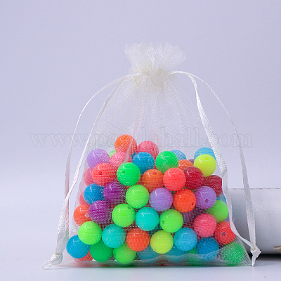 Прямоугольные сумки из органзы на шнурке CON-PW0001-054C-18-1