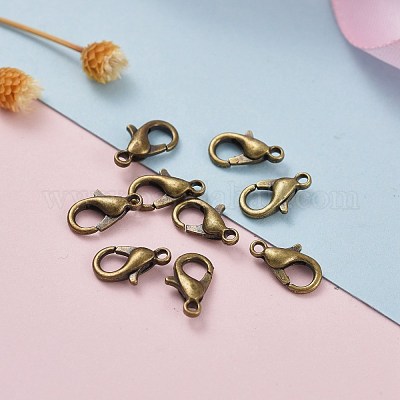 Античный бронзовый тон цинкового сплава омаров коготь застежками X-E103-NFAB-1