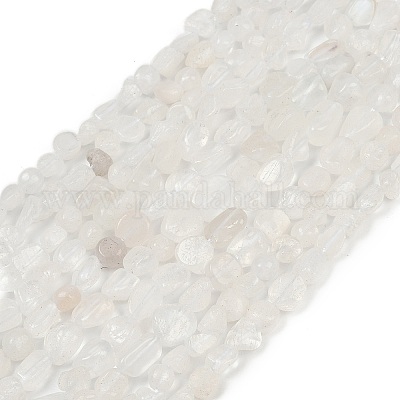 Бусины из натурального радужного лунного камня G-Q060-D12-1