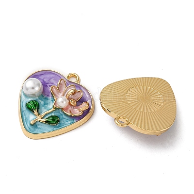 Подвески из эмалевого сплава легкого золота ENAM-B028-35KCG-02-1