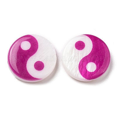 Набивные бусины из натуральных пресноводных раковин SHEL-R129-07C-04-1