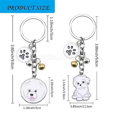 Wewaysmile 2 шт. брелок для ключей в виде собаки JX798A-1