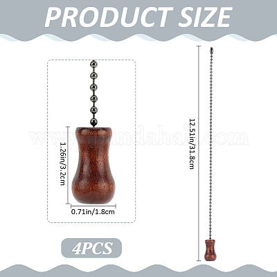 4 шт. удлинители цепи для деревянного потолочного вентилятора FIND-CP0002-66C-1