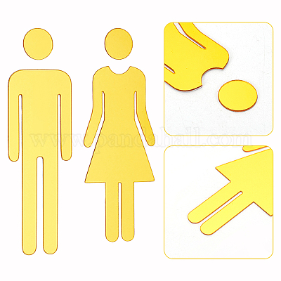 Акриловые наклейки для унитаза DIY-WH0569-66A-03-1