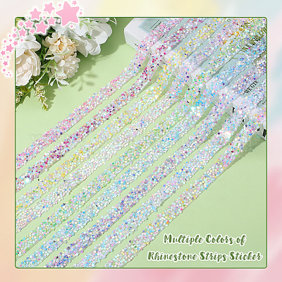 5 м самоклеящаяся лента со звездочками из смолы DIY-SP0004-56G-1