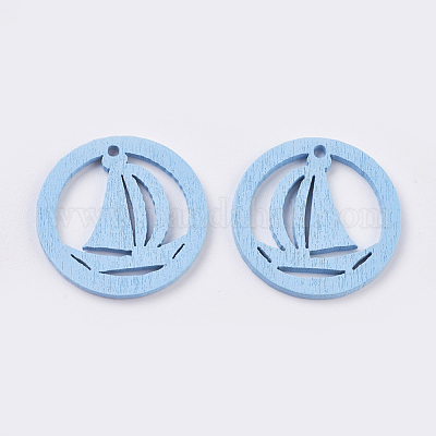 Деревянные подвески в стиле флота&nbsp;WOOD-L006-13-1