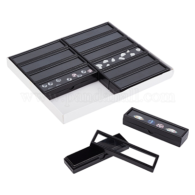 Коробки из искусственной кожи с прозрачным стеклянным окном CON-WH0095-118-1