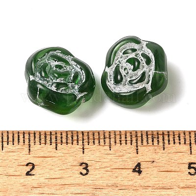 Прозрачные бусины лэмпворк LAMP-P065-01A-15-1