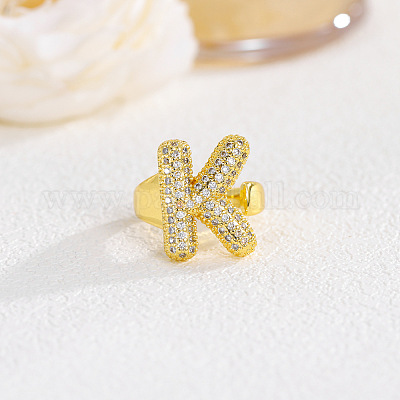 Латунные кольца из манжеты с прозрачным цирконием FS-WGF2B82-08-1