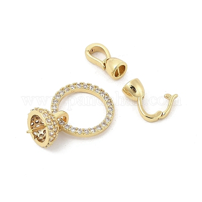 Латунное микропейв KK-U059-17G-1