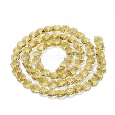 Прозрачные стеклянные бусины GLAA-Q066-14mm-A12-1